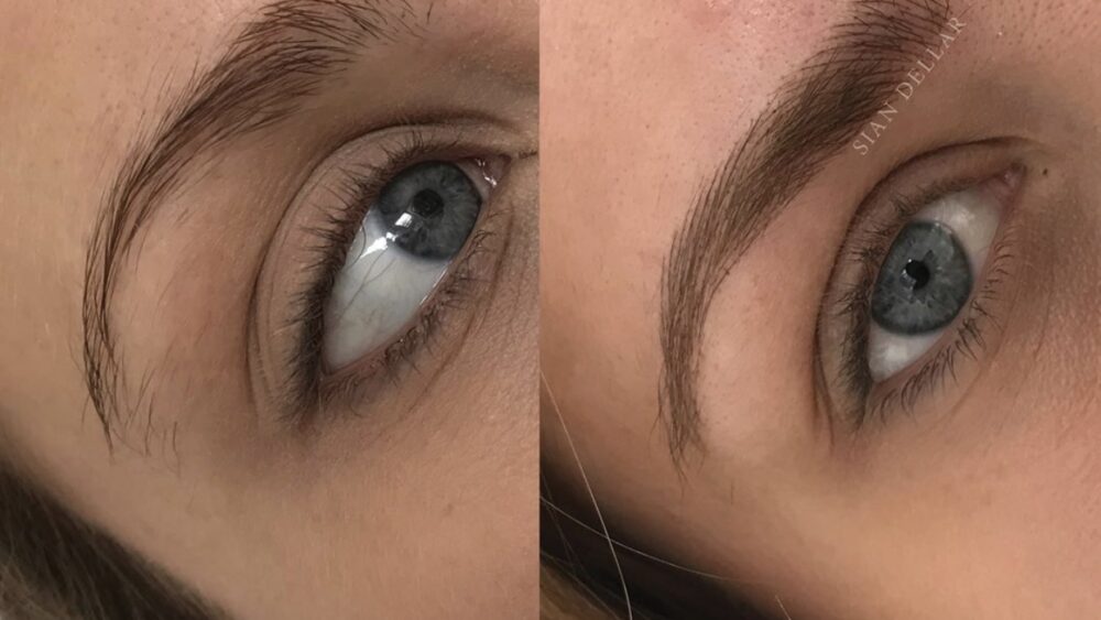 microbladed brows