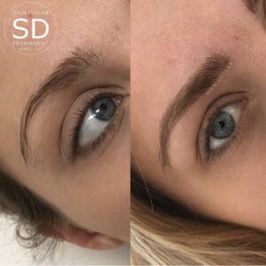 microbladed brows