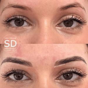 beautiful microbladed brows