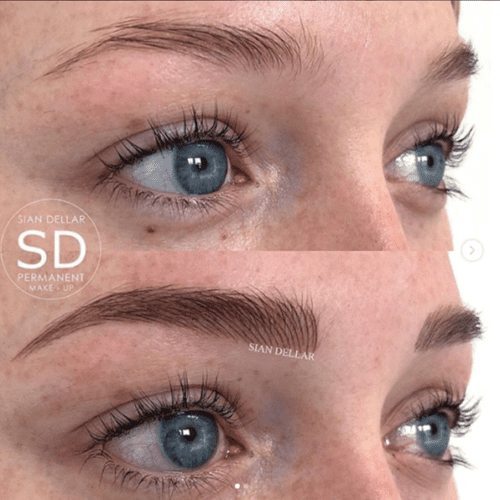 microbladed brows