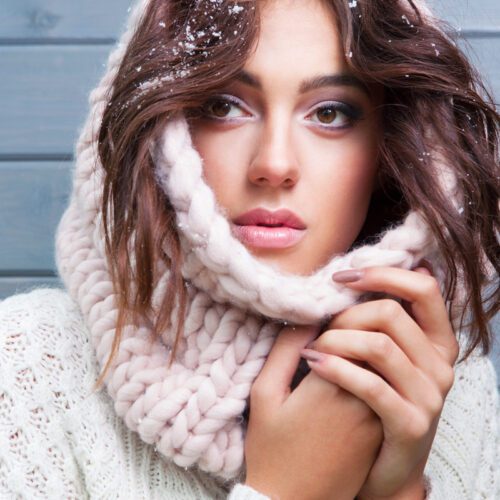 girl winter permanent makeup