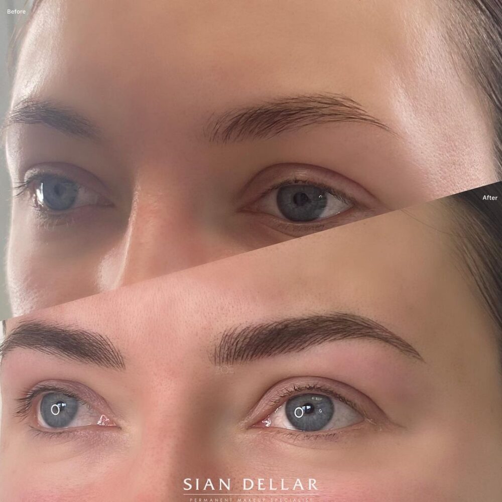 Frame your face beautifully with microbladed brows