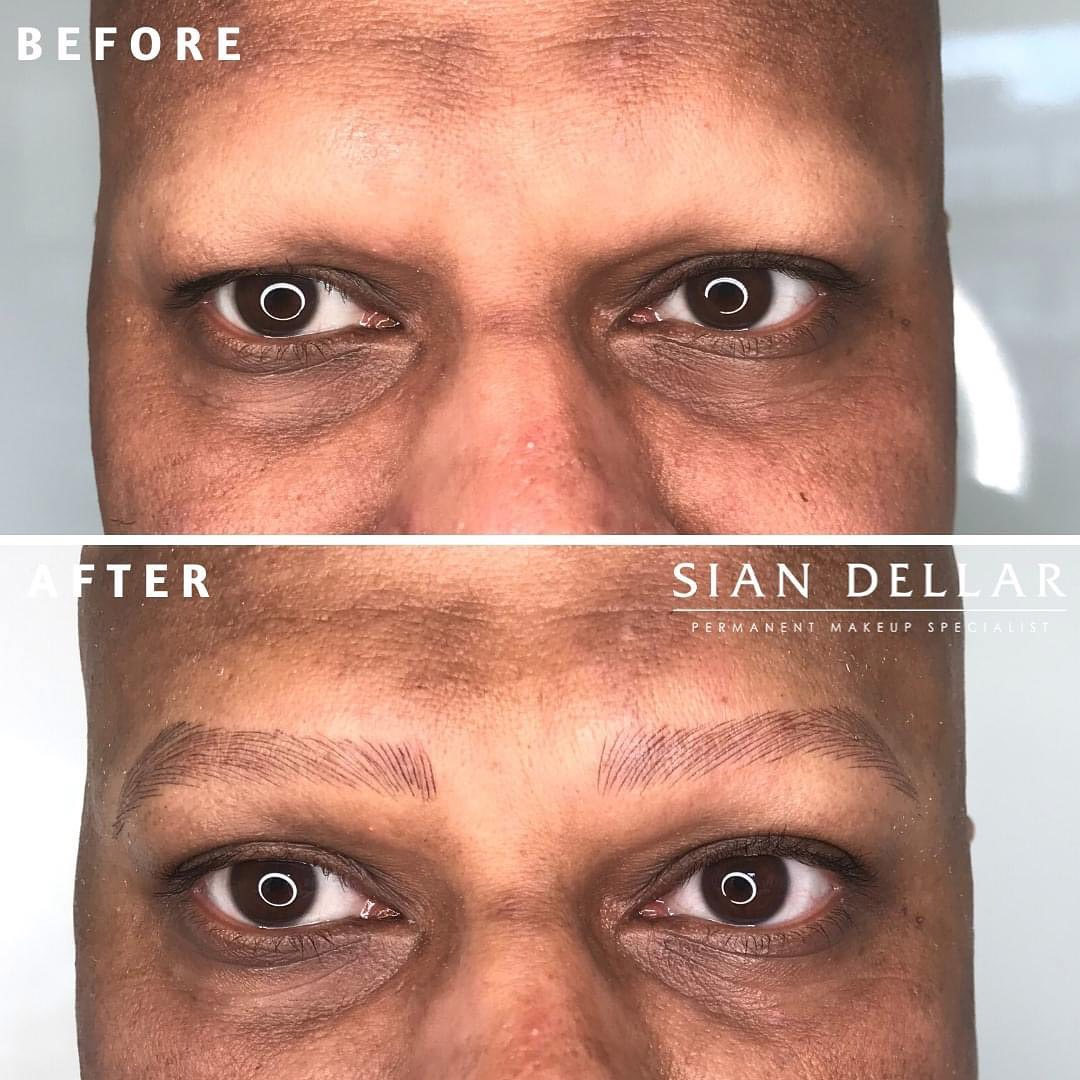 microblading eyebrows for men with hairloss