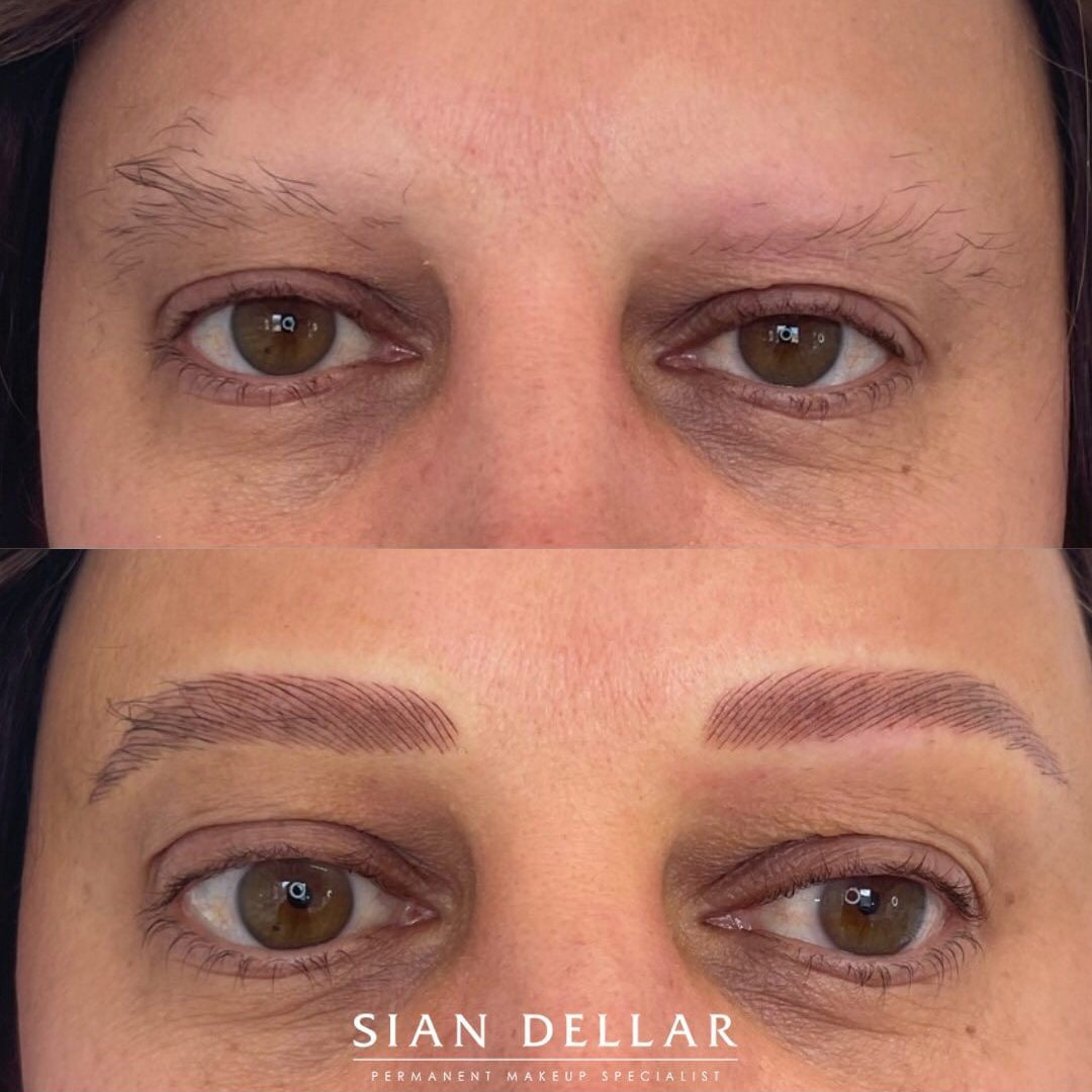 brow hairloss microblading and ombre powder