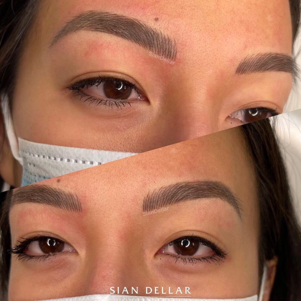 Colour refresh for maintaining microbladed brows