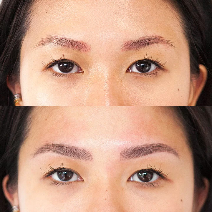 sian dellar eyebrow transformation microblading