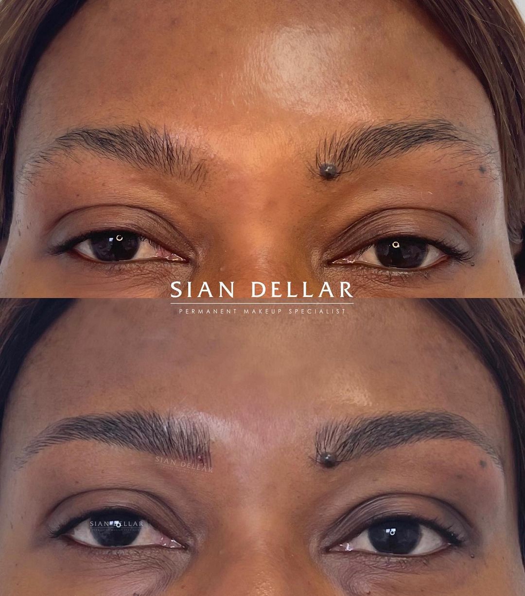 microbladed brows