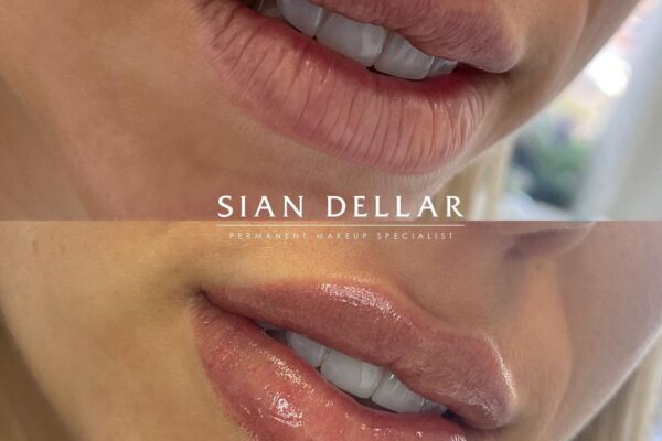 Long lasting lip contour with lip blush