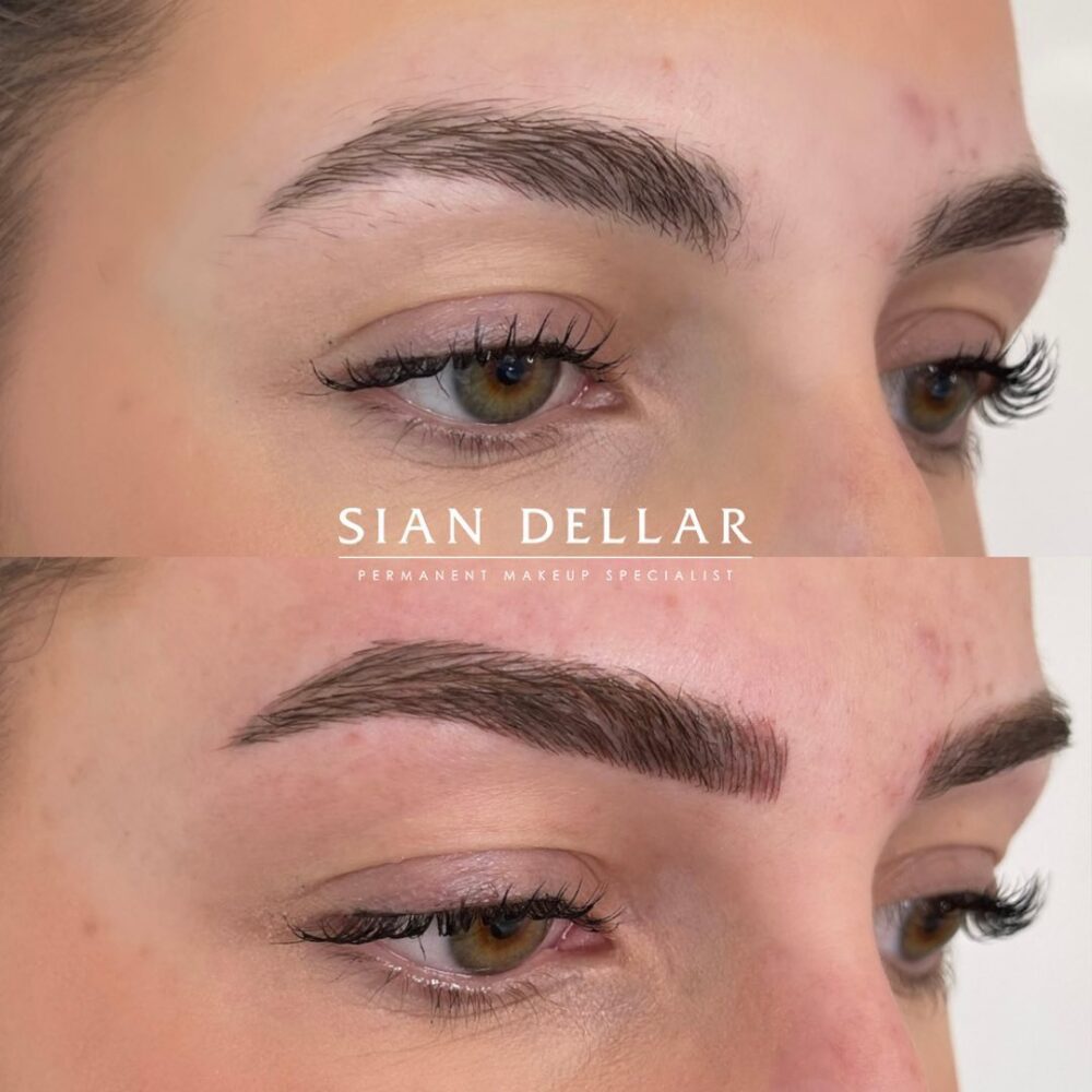 Extended and defined arches with combination brows