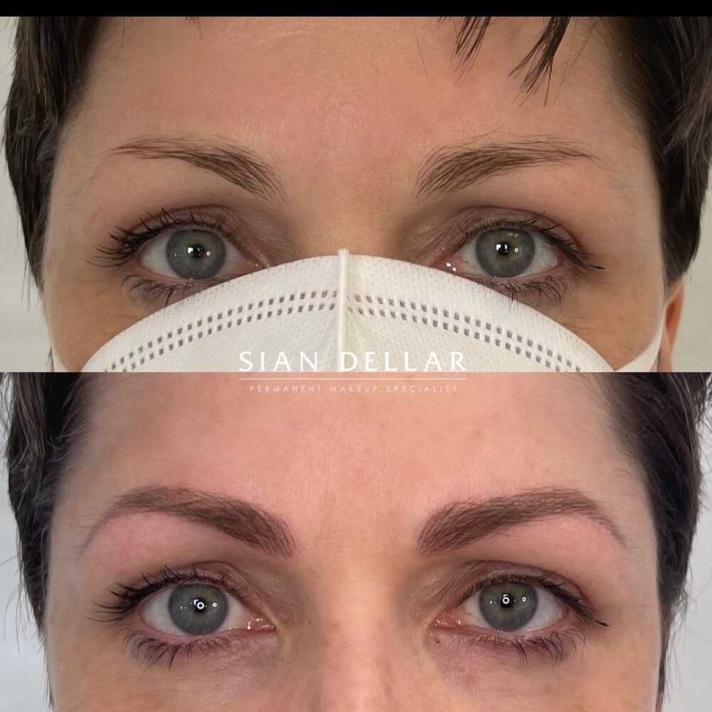 Microblading for full natural-looking brows
