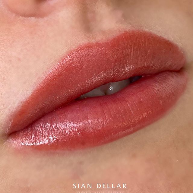 full lip blush favourite just after procedure