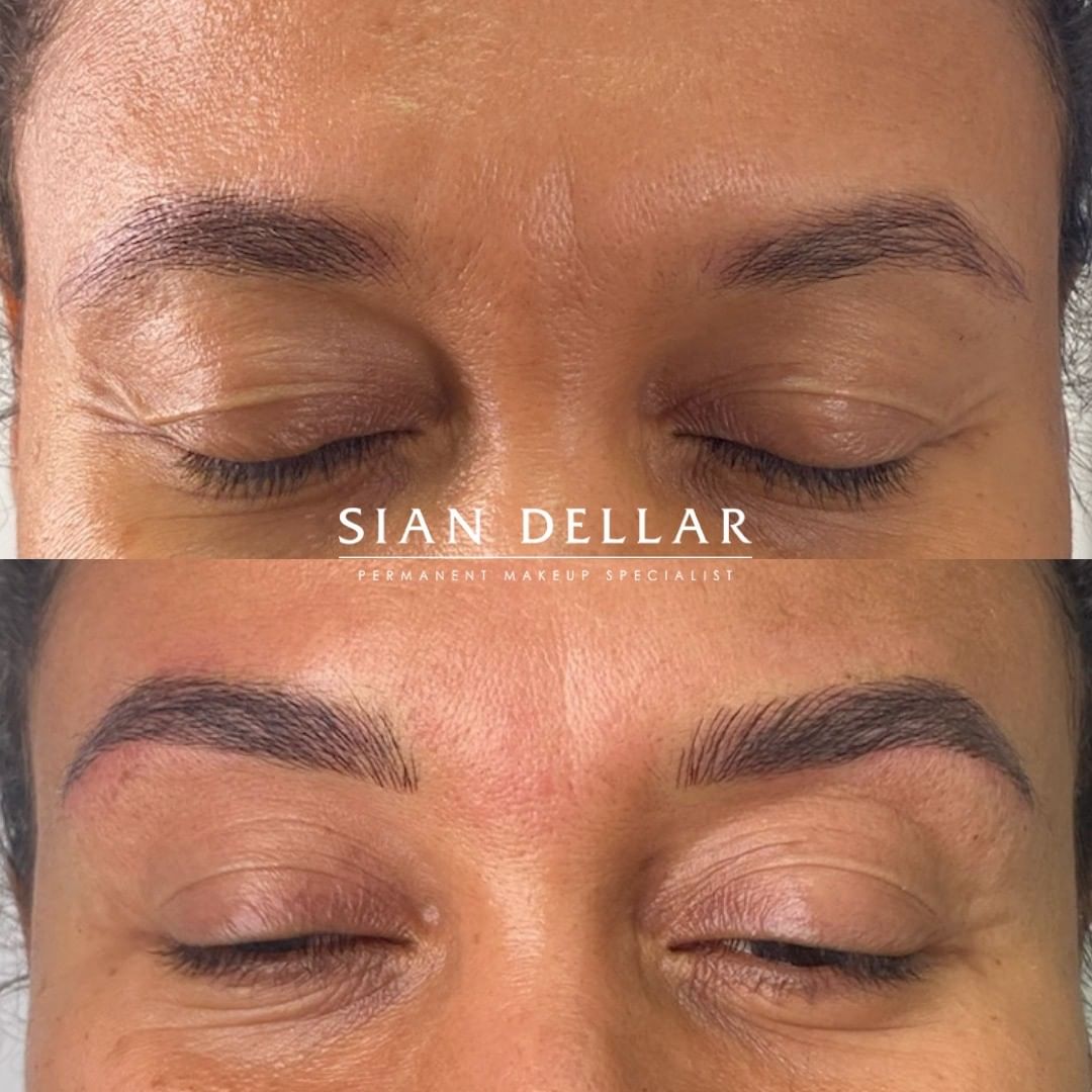 microbladed brows