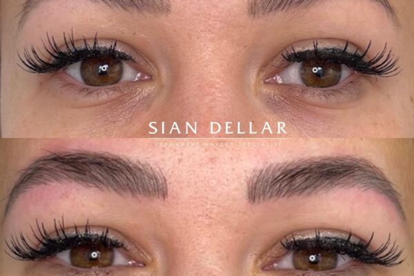 Transforming short arch brows to longer soft arch brows
