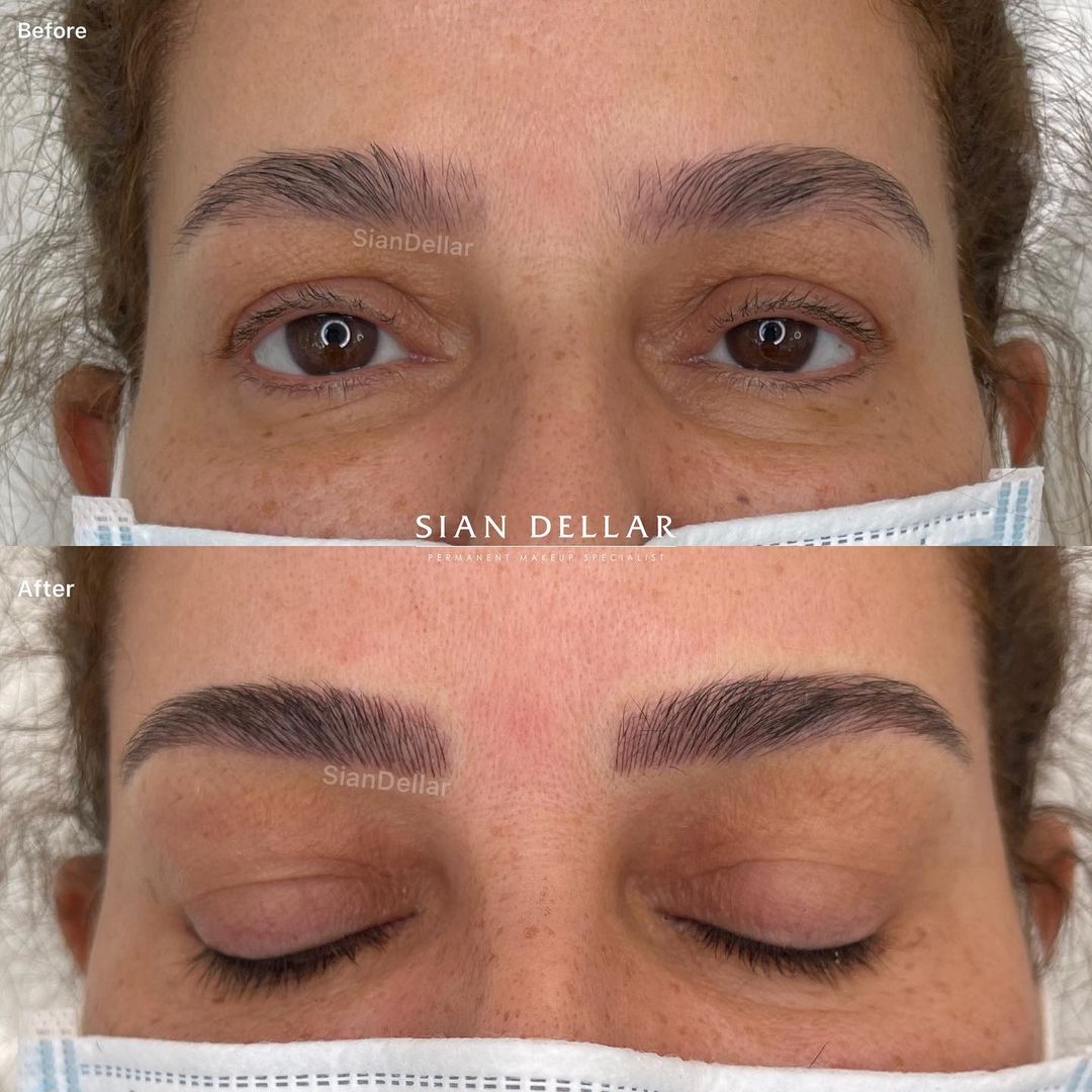 microbladed brows