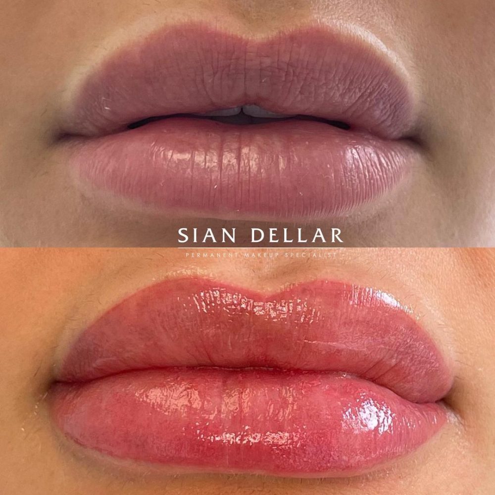 Bigger looking pout with a full lip blush enhancement