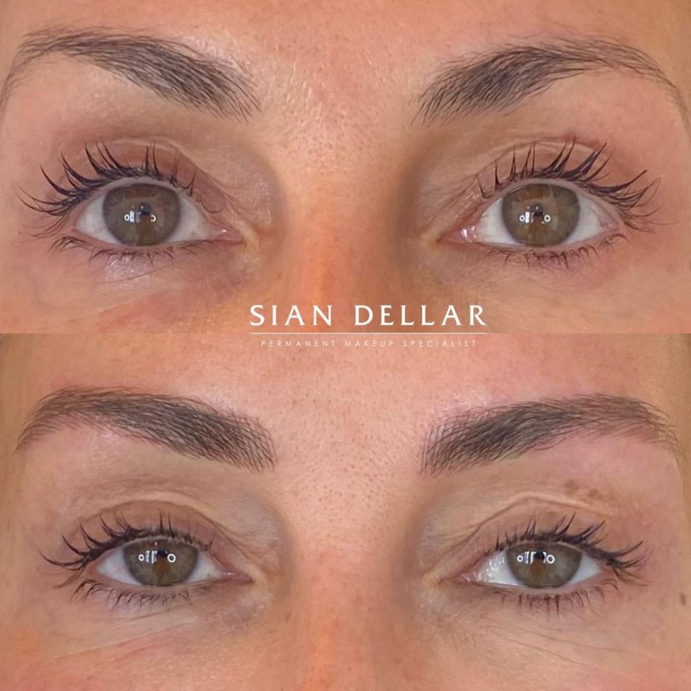 Balanced soft arch brows with combination brows