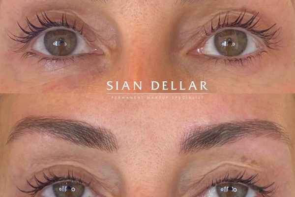 Balanced soft arch brows with combination brows