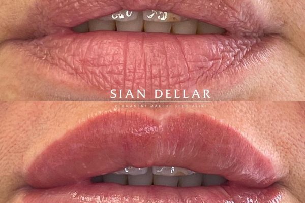 Slight blush enhancement for a more youthful lips