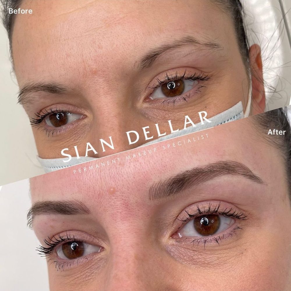 Gorgeous microbladed brows to match your eyes