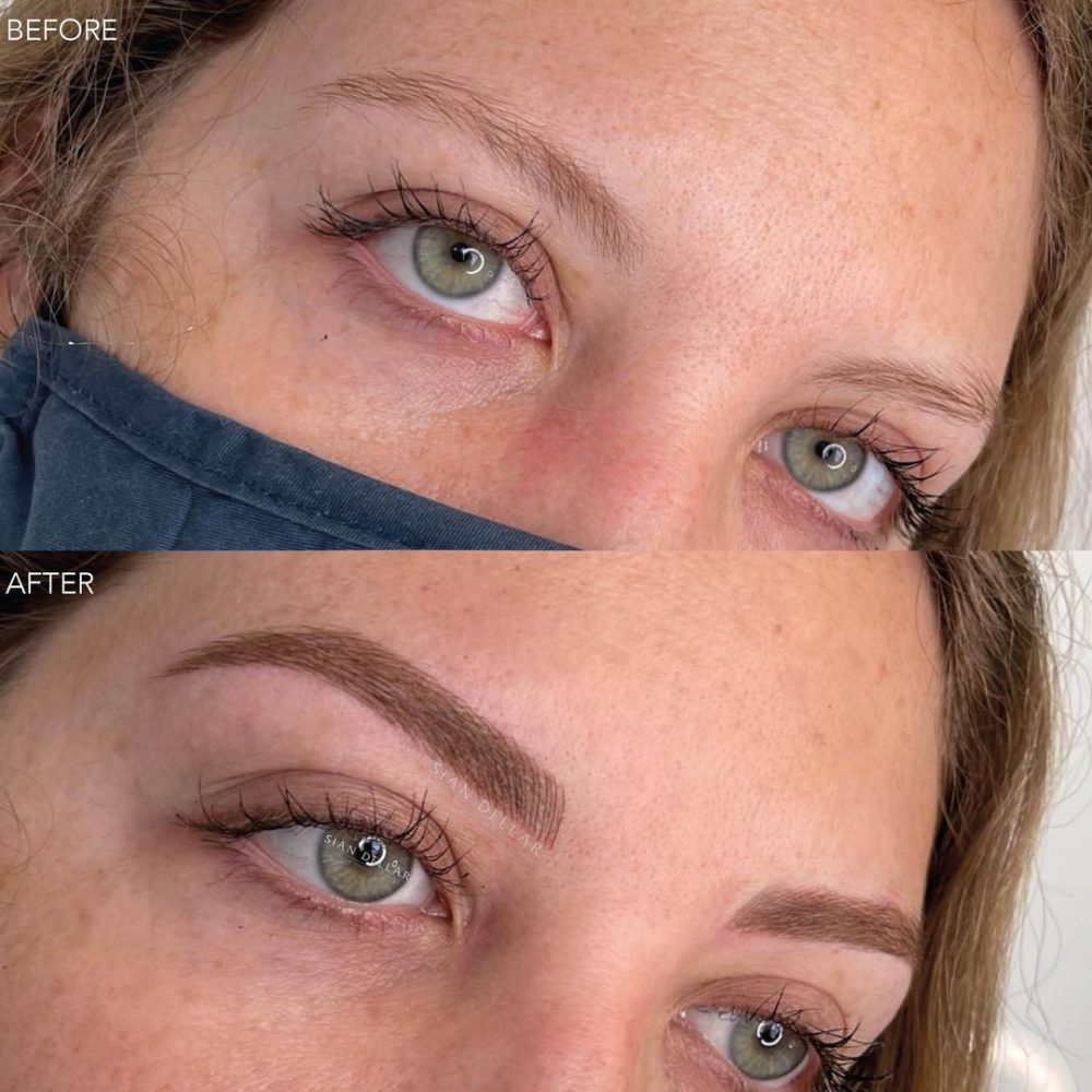 Make great eyebrows happen with an SD microblading appointment!