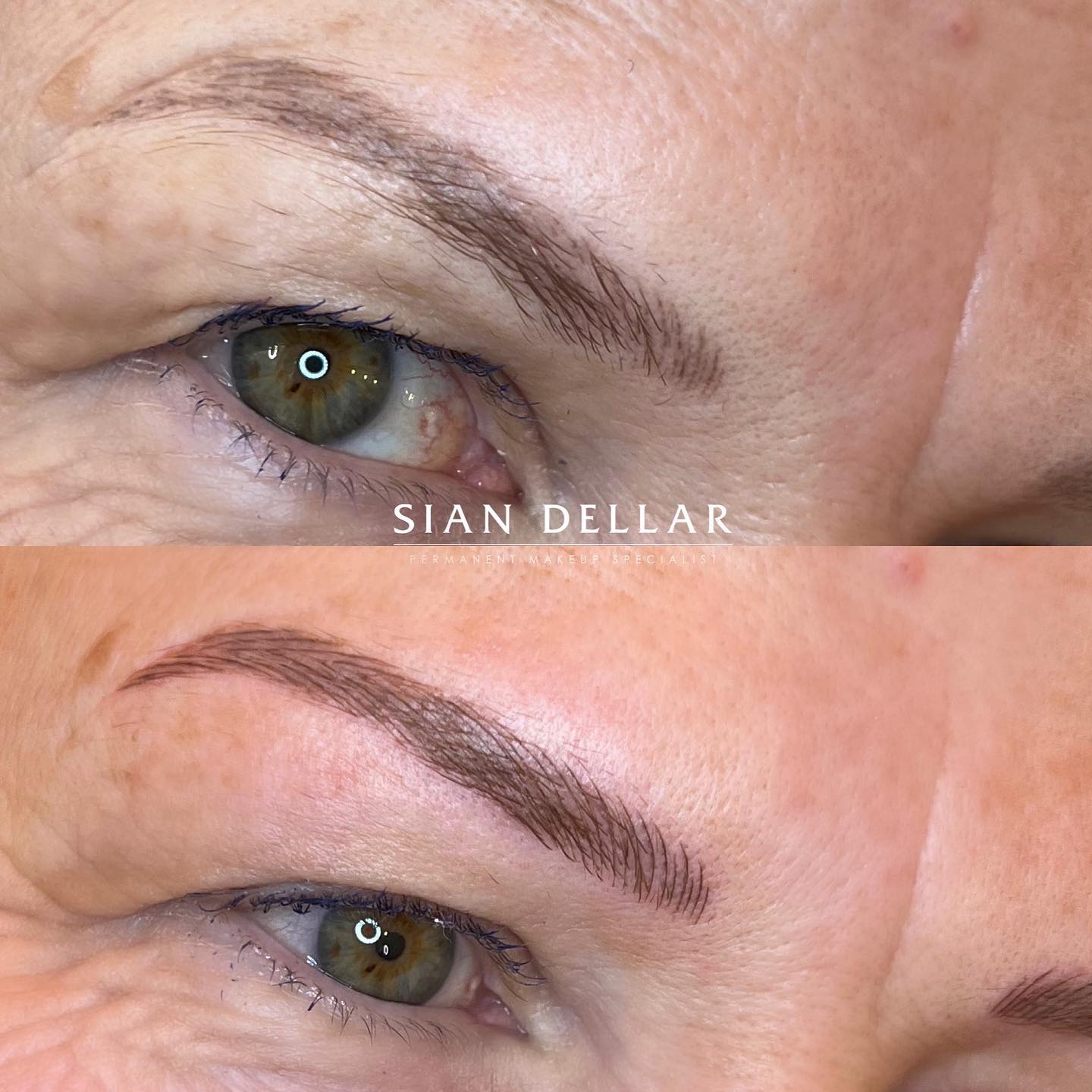 brow refresher before and after