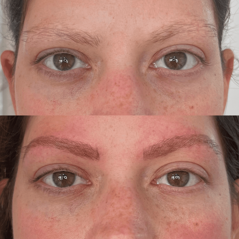 Combination brows are ideal for sparse or thinning brows