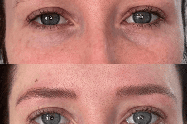 Microblading frames your eyes beautifully